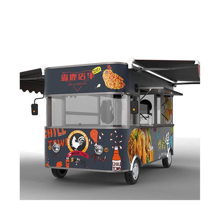 Field Maintenance and Repair Service Red Vintage Ice Cream Snack Car Bbq Mobile Food Truck