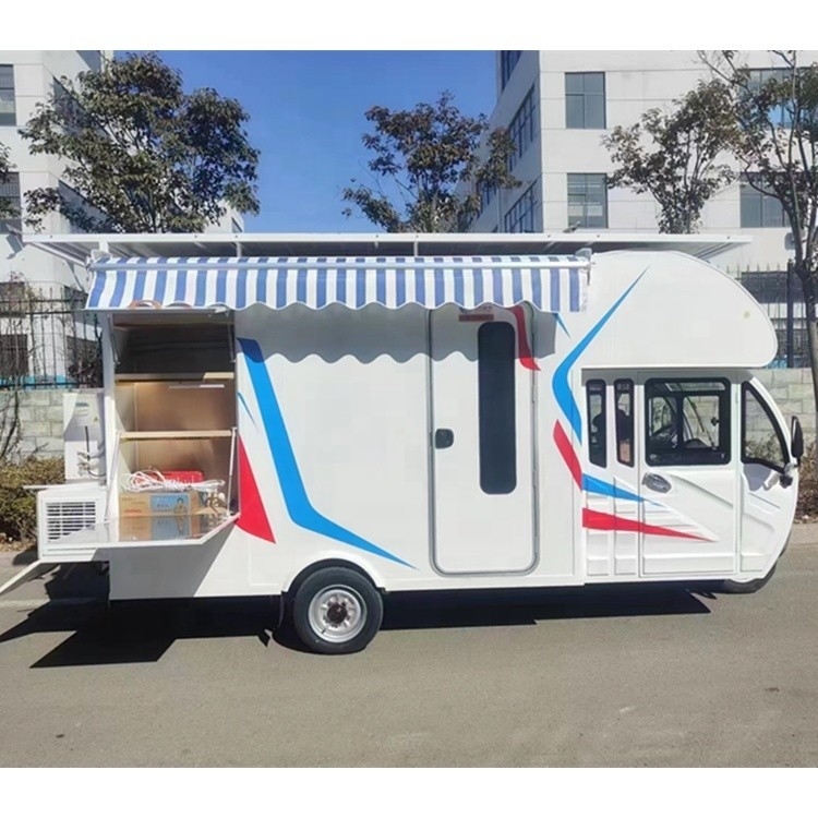 Customizable Multi-functional Stainless Steel Mobile Food Van for Making Pizza on the Go