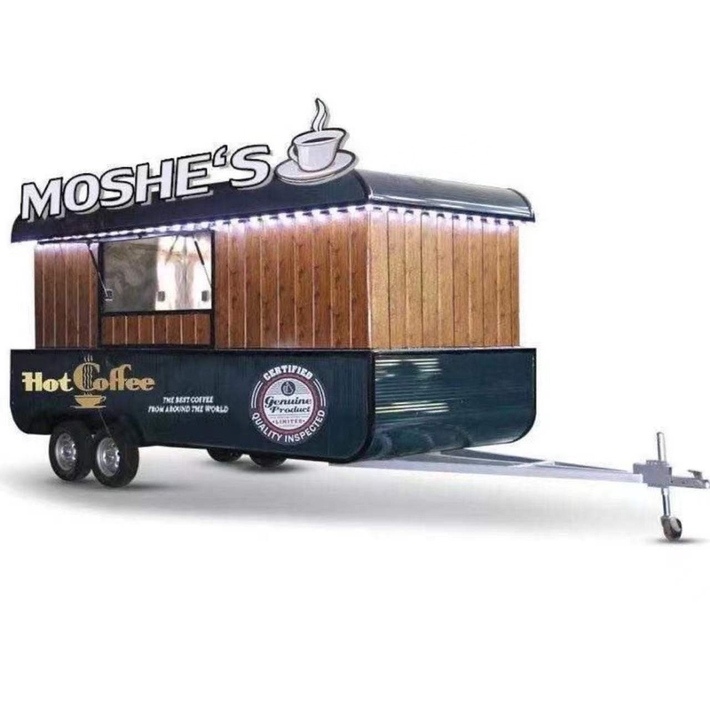 Design Silver Snack Food Trailer for Fast Food Kiosk Sale in USA Silver Design