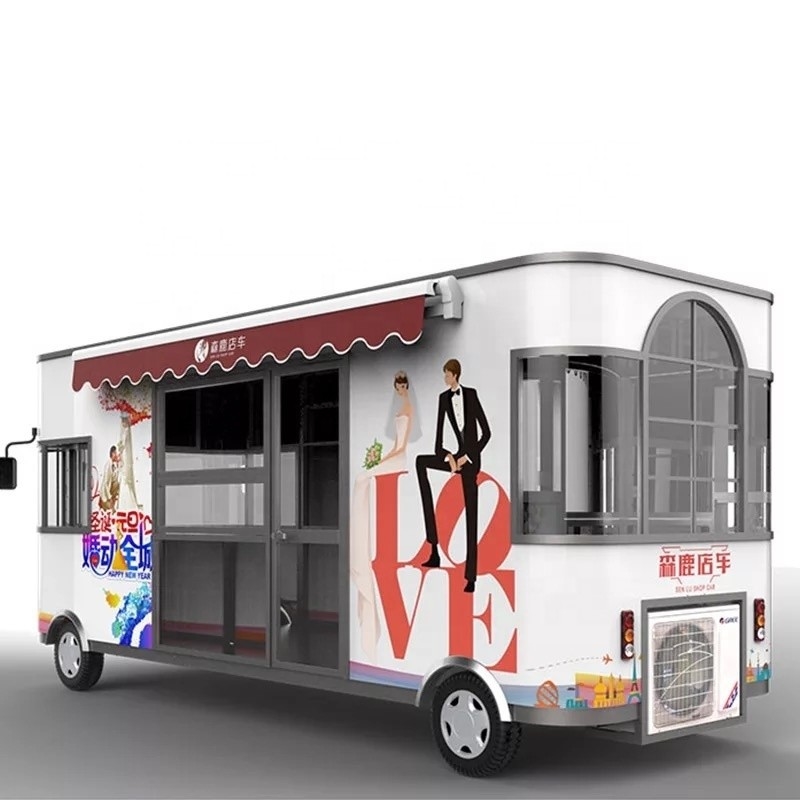 2022 Domestic and Overseas Demand Good Taste Ice Cream Mobile Food Truck with Wheels