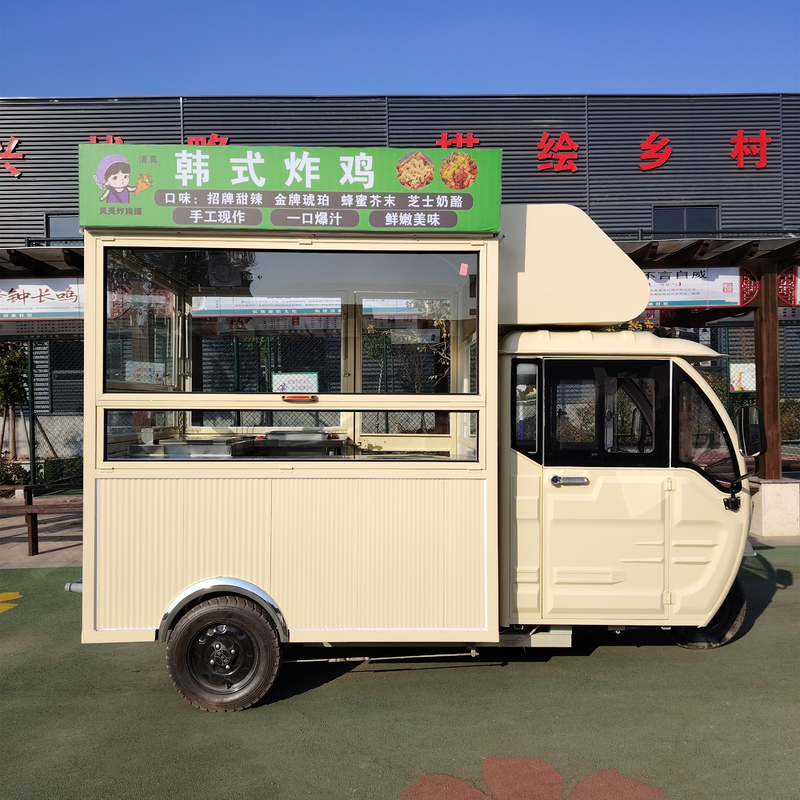 Multifunctional 3.0kw Electric Tricycle for Mobile Fast Food Beverage and Snack Sales