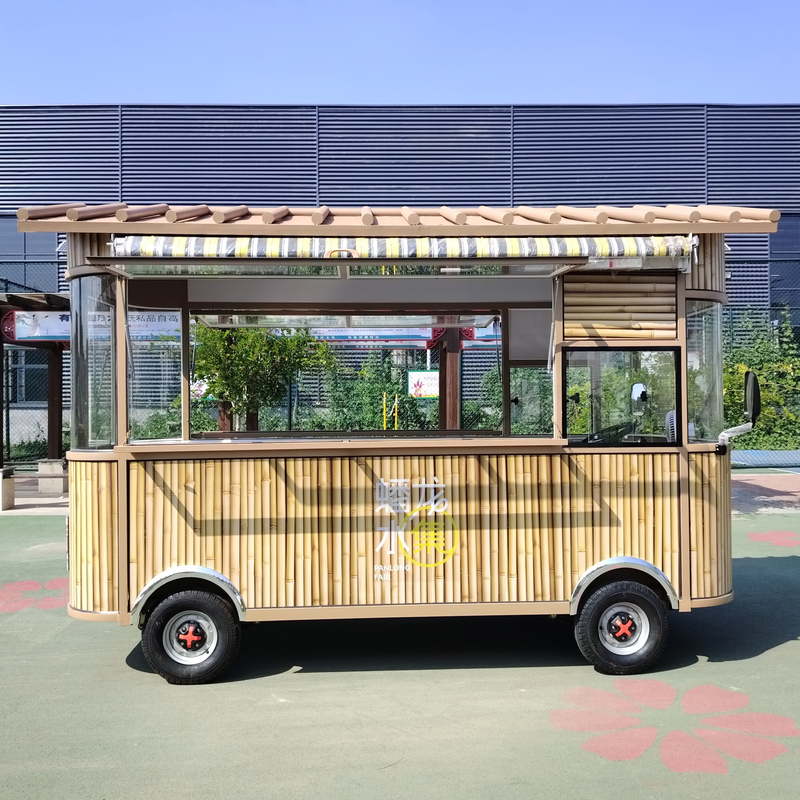 Electric Mobile Fried Chicken Combo with Cola Beverage Coffee Ice Cream Milk Tea and Snacks