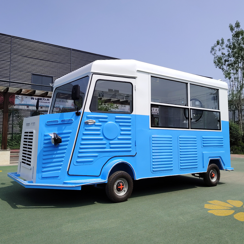 Customized Length Outdoor Street Food Cart for Fast Food Snack Catering Drinks Coffee