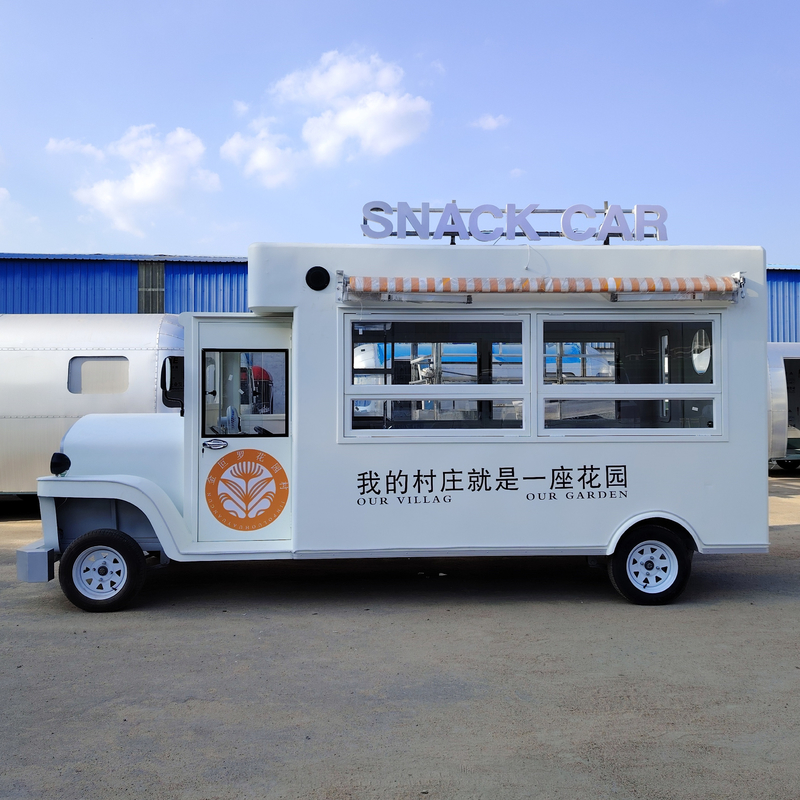 Mobile Electric Fast Food Snack Catering Ice Cream Coffee Truck Trailer Boutique 1500kg
