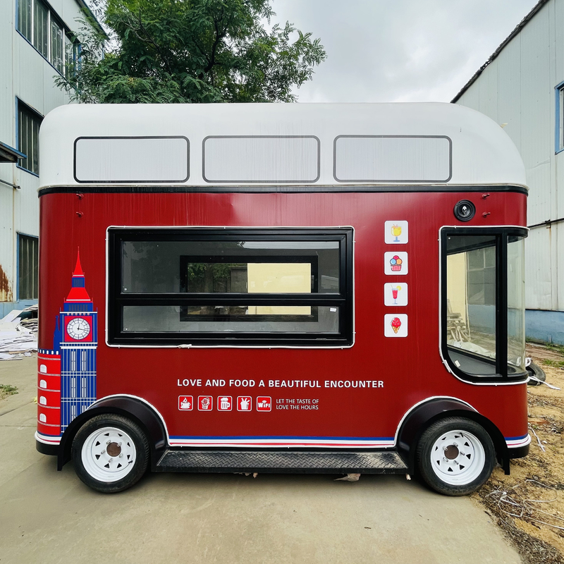 Mobile Sales Fruit Salad Coffee Milk Tea Beer Ice Cream Design Truck Trailer Cart