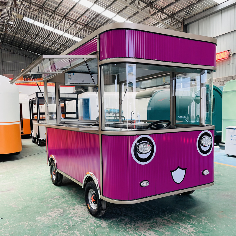 Electric Mobile Fried Chicken Combo Cola Beverage Truck by Ice Cream Milk Tea Food