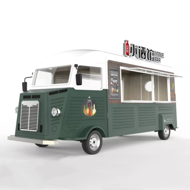 Snack Food 2023 Multipurpose Electric Mobile Van Fast Food Catering Drinks Coffee Truck Trailer Cart