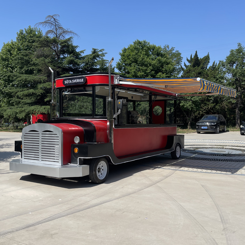 Electric Mobile Food Truck for Cold Drinks Fruit Juice Beer Milk Tea Coffee and Snacks