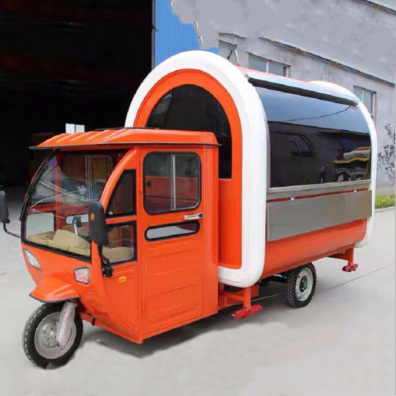 Beverage Coffee Van for Flour Mill Application Design Electric Tricycle Ape Food Truck