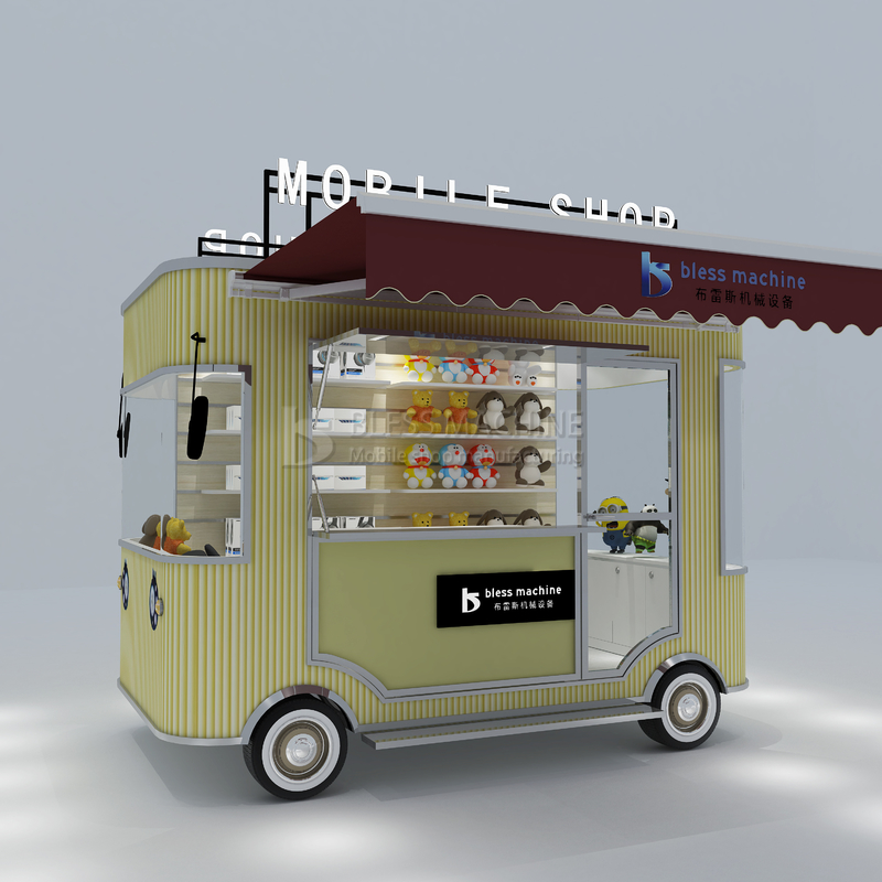Outlet Electric Mobile Commodity Grocery Handiwork Artware Shop Van Truck Trailer Cart