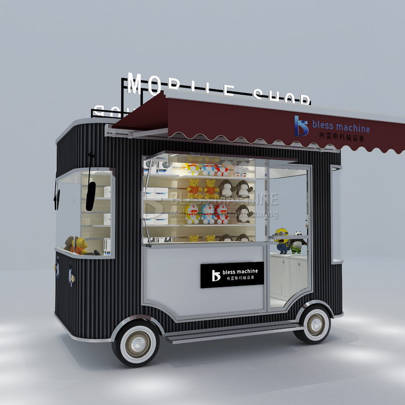 Farms Electric Mobile Commodity Grocery Handiwork Artware Shop Van Truck Trailer Cart