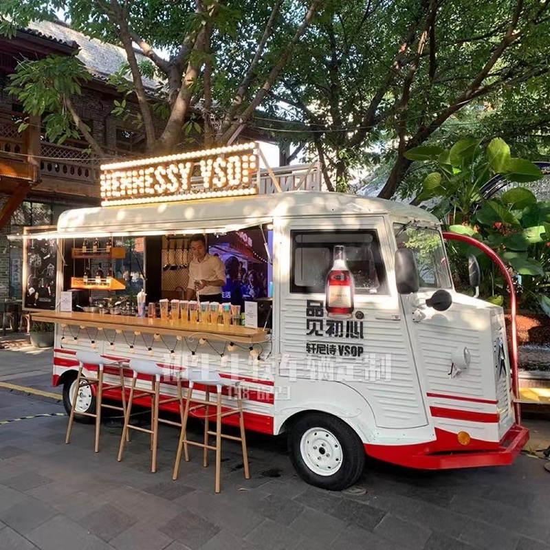 Customized Citroen Bus Food Truck for Street  Coffee Burgers Fries and Ice Cream