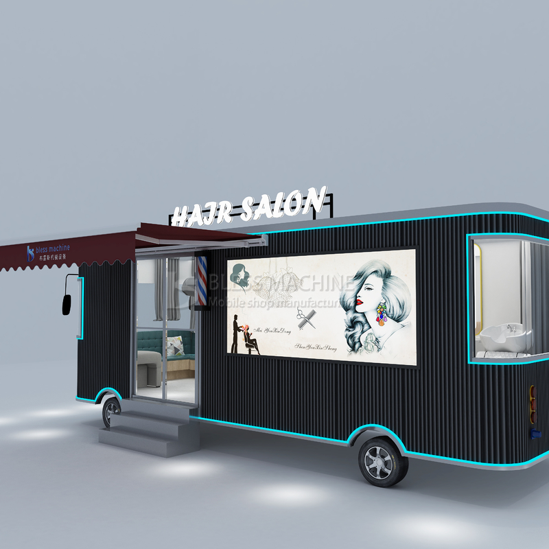 Customized Multi-functional Mobile Shop Barber Car Food Truck with Soybean Raw Material