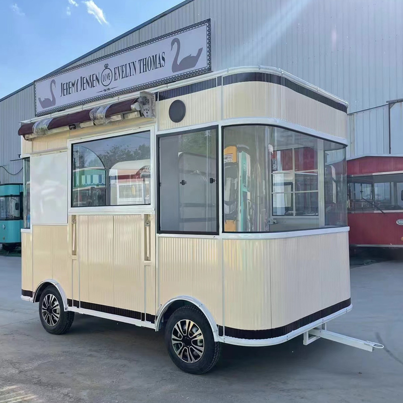 Moving Mode Battery Driven Electric Mobile Hair Salon Barber Hairdresser Shop Trailer