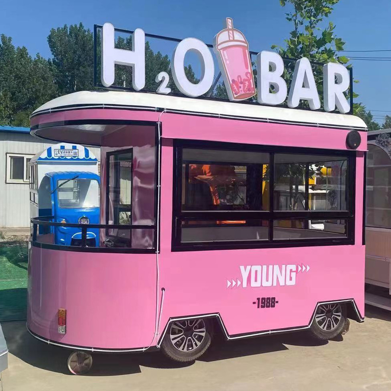 110v/220v Voltage 2022 Mobile Food Snack Ice Cream Cold Drink Coffee Milky Tea Van Truck Trailer Boutique