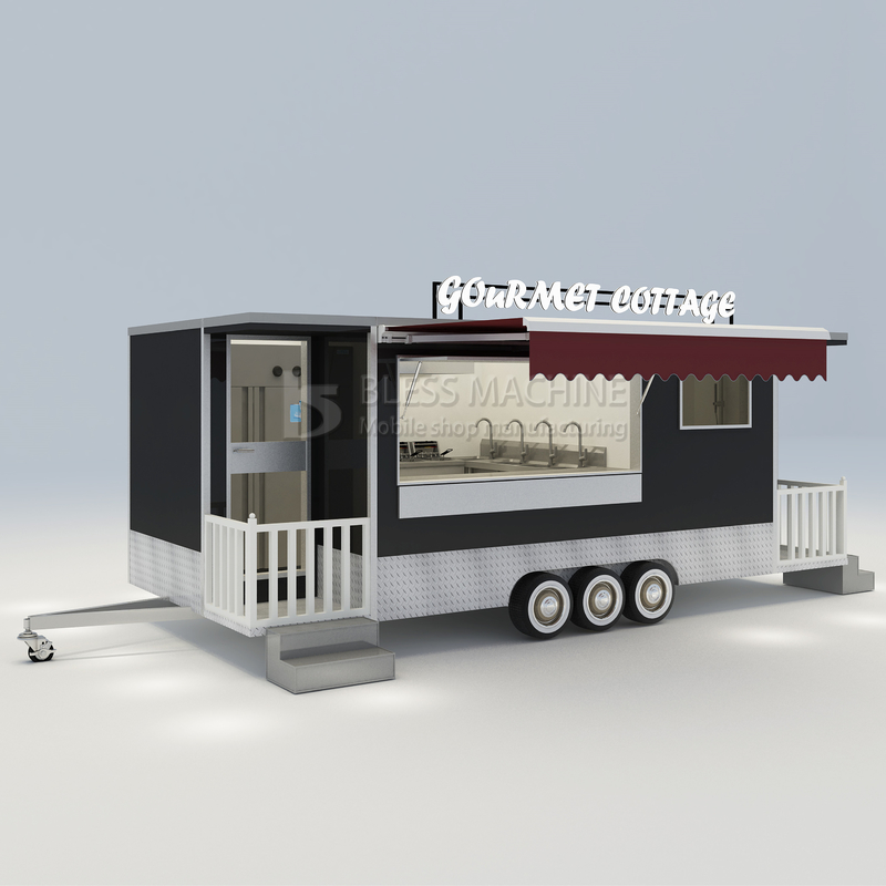 Conveniently Equipped Mobile House Cottage Food Snack Tow Trailer with Toilet and Bed