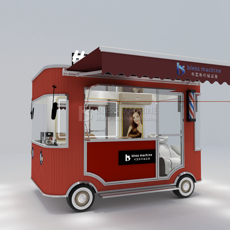 1000kg Electric Mobile Hair Cut Shave Perm Style Salon Barber Shop Van Truck Trailer