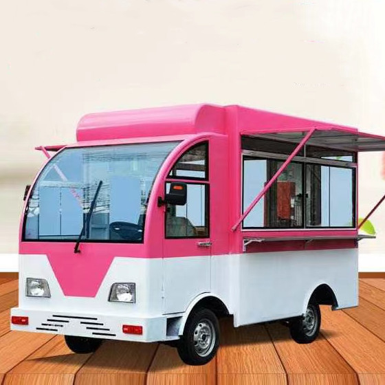 Outdoor Street Food Cart Electric Mobile Fast Food Snack Catering Bus Boutique Truck