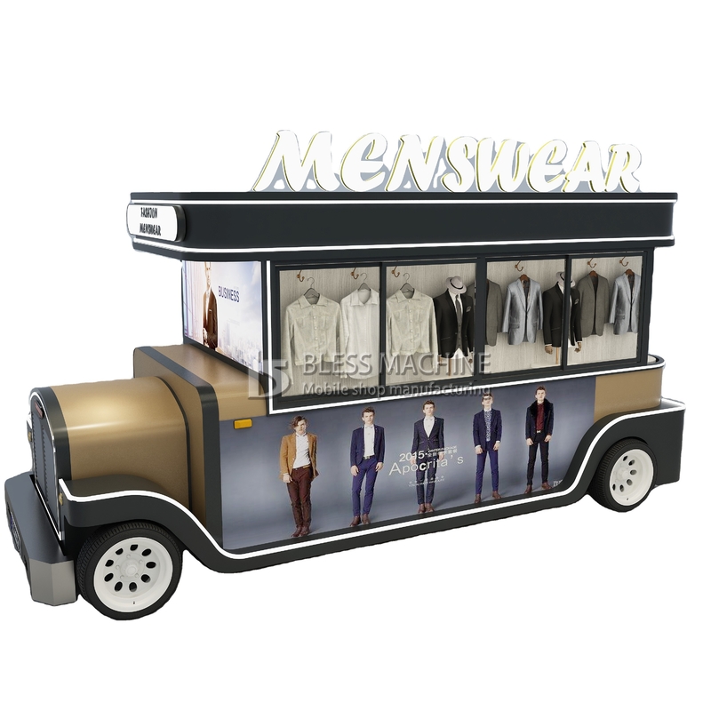 Electric Mobile Clothing Men's Wear Shop Van Truck with 40kms per hr Machinery Function