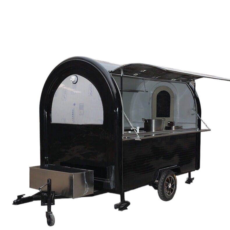 Multipurpose Mobile Fast Food Snack Alcohol Beverage Ice Cream Trailer Cart for Bakery