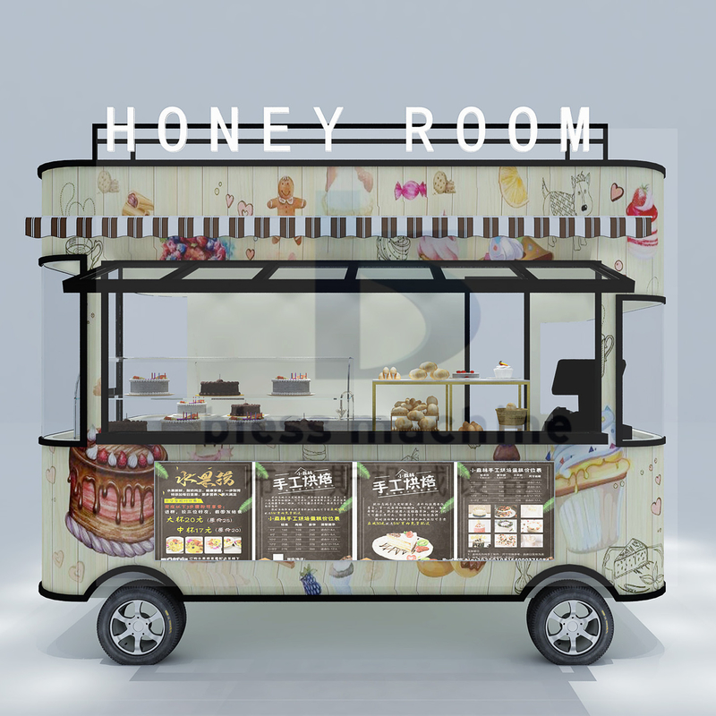 Electric Mobile Cake Dessert Biscuit Cookie Chocolate Van Truck Cart 40kms per hr Speed