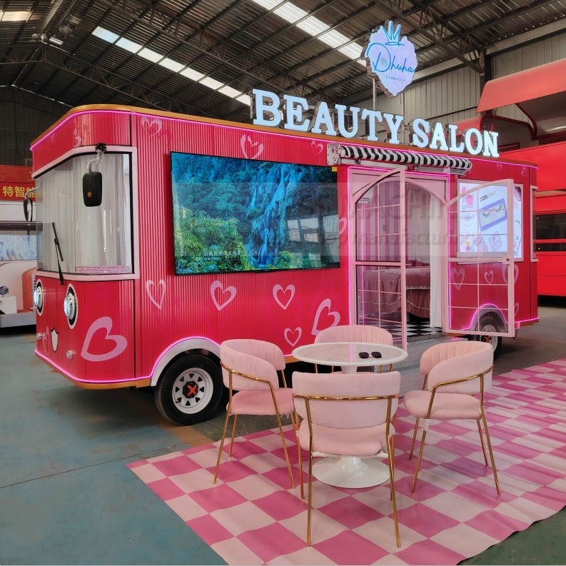 40kms per hr Battery-Powered Mobile Salon Truck for Beauty Makeup and Spa Services
