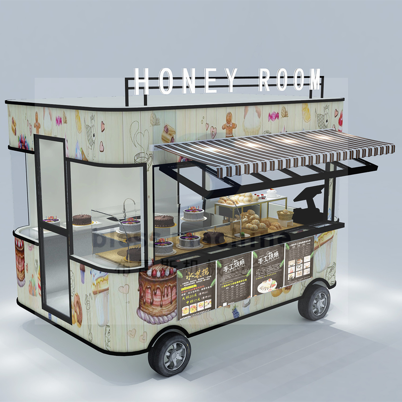 2022 Style Electric Bakery Truck for Birthday Cakes and Cookies 4 Road Wheels 1000kg