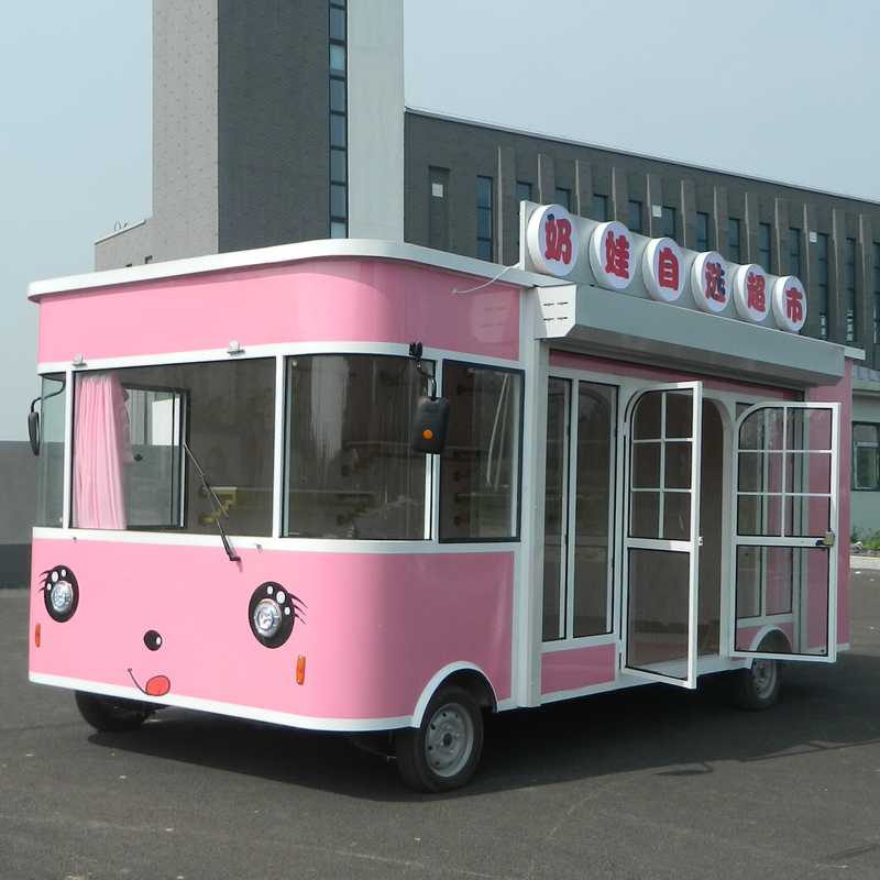 Galvanized Steel Mobile Milk Powder Shop for Easy Money Making in Frozen Food Industry
